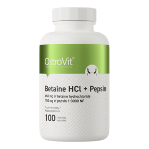 OstroVit Betain HCl + Pepsin, 100 kapsul