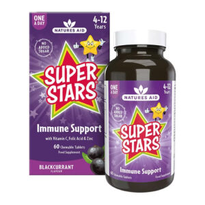 Natures Aid Super Stars za imunski sistem za otroke, 60 žvečljivih tablet
