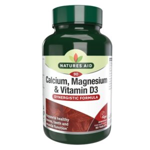 Natures Aid Kalcij, Magnezij & Vitamin D3, 90 tablet