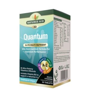 Natures Aid Quantum Ultra močni Multivitamini & minerali, 30 tablet