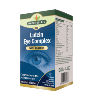Natures Aid Lutein Eye kompleks za oči in vid, 30 tablet