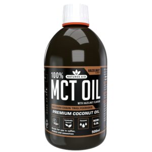 NOVO! Natures Aid MCT olje, aroma Lešnik, 500 ml